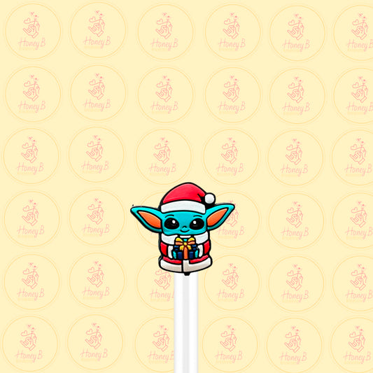 BBY YDA XMAS STRAW TOPPER