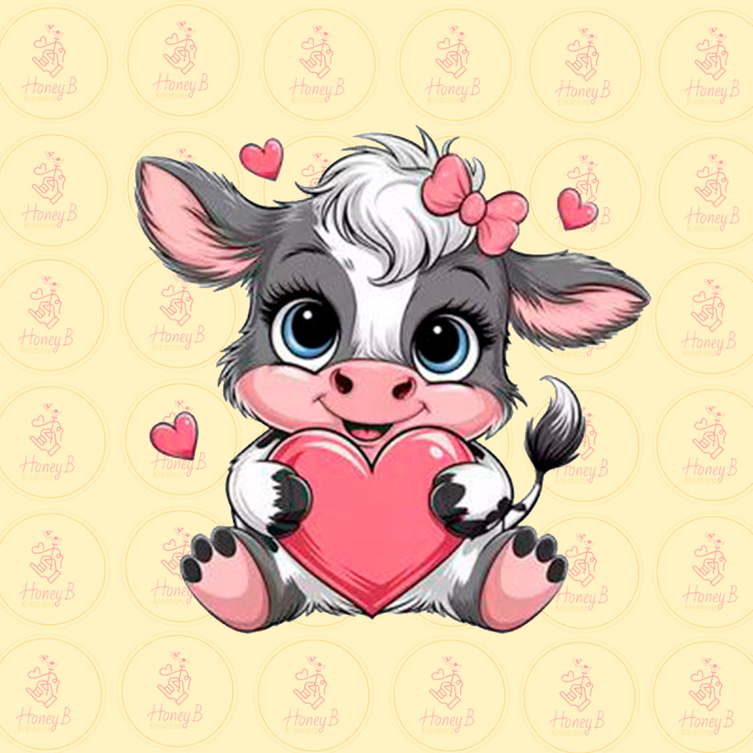 HEART COW DTF