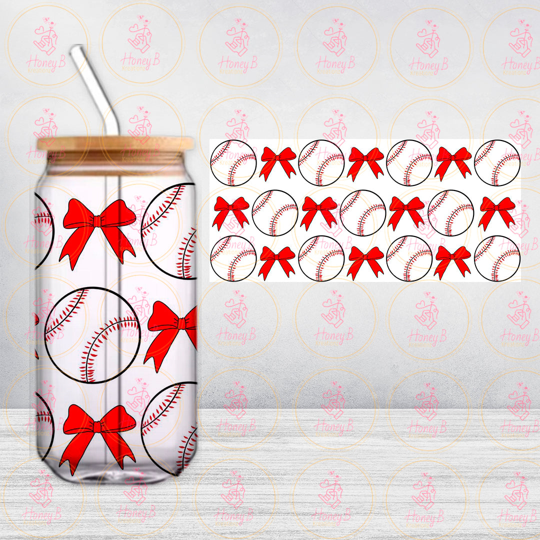 BASEBALL RED BUNS UVDTF