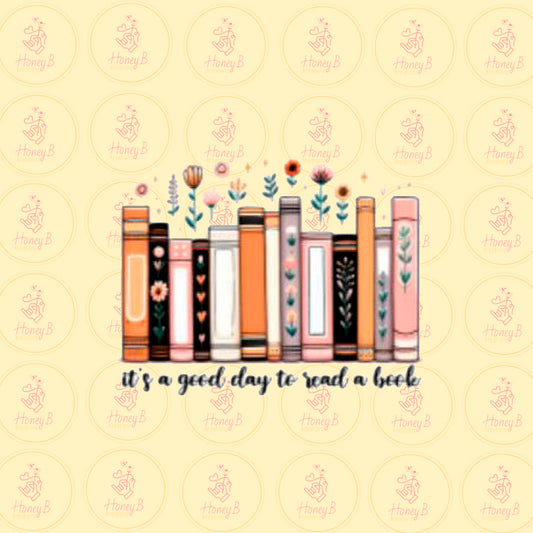 BOOKS FLOWERS DTF