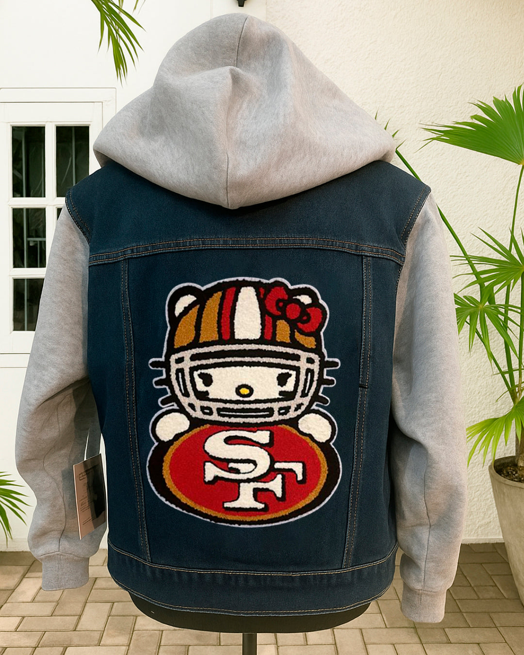 KITTY RED FOOTBALL DENIM JACKET