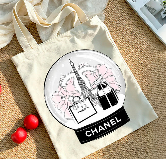 CHN SNOW GLOBE TOTEBAG