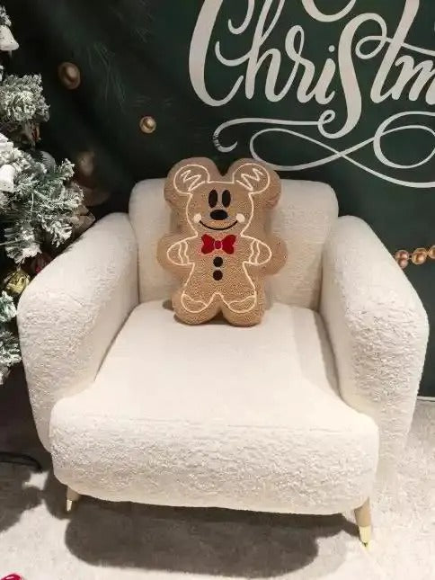 BOY CHRISTMAS GINGERBREAD MOUSE PILLOW
