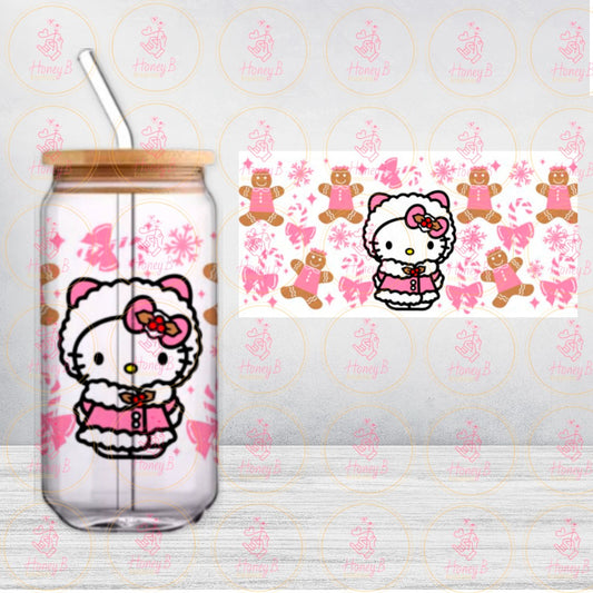 PINK KITTY CHRISTMAS  UVDTF