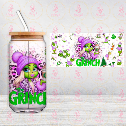 GRINCH GIRL UVDTF