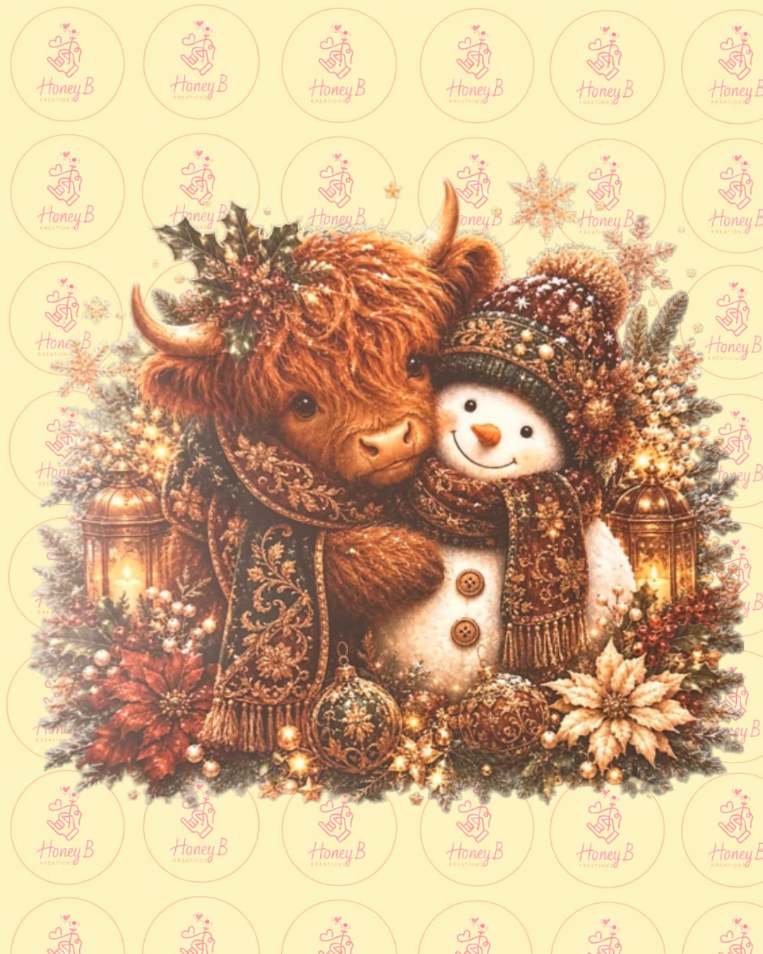 CHRISTMAS COW DTF