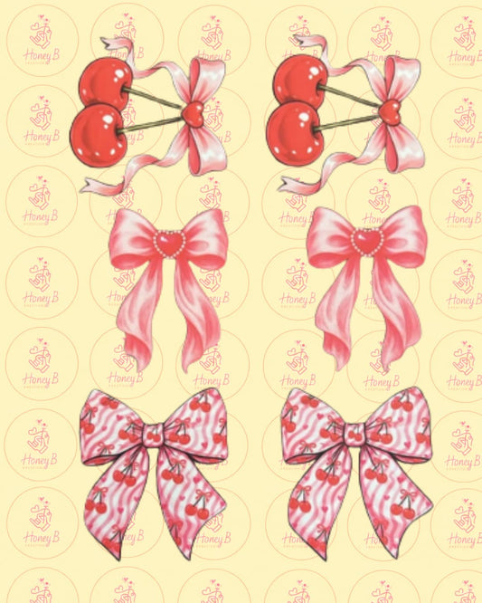 BOW & CHERRIES POCKET-SIZE DTF