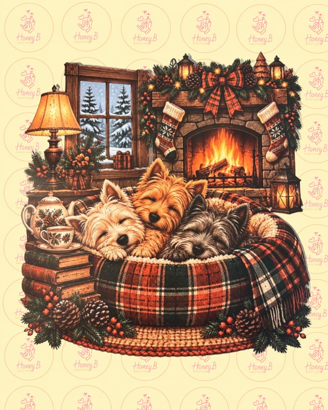 CHRISTMAS DOG DTF