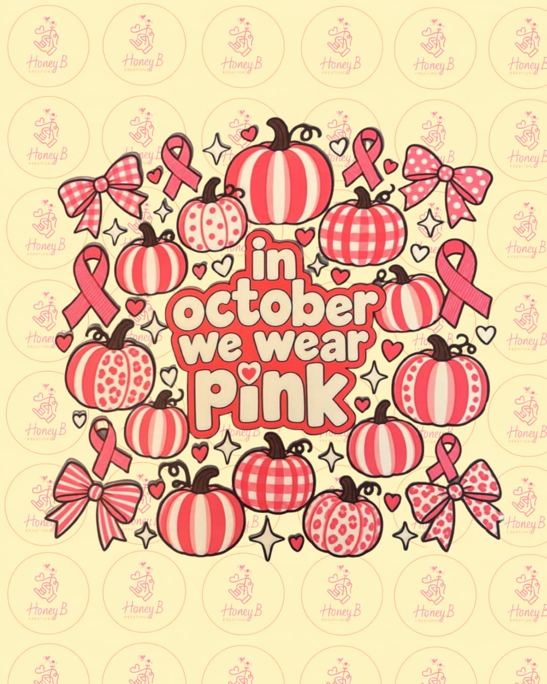 IN OCTOBER WE WEAR PINK DTF