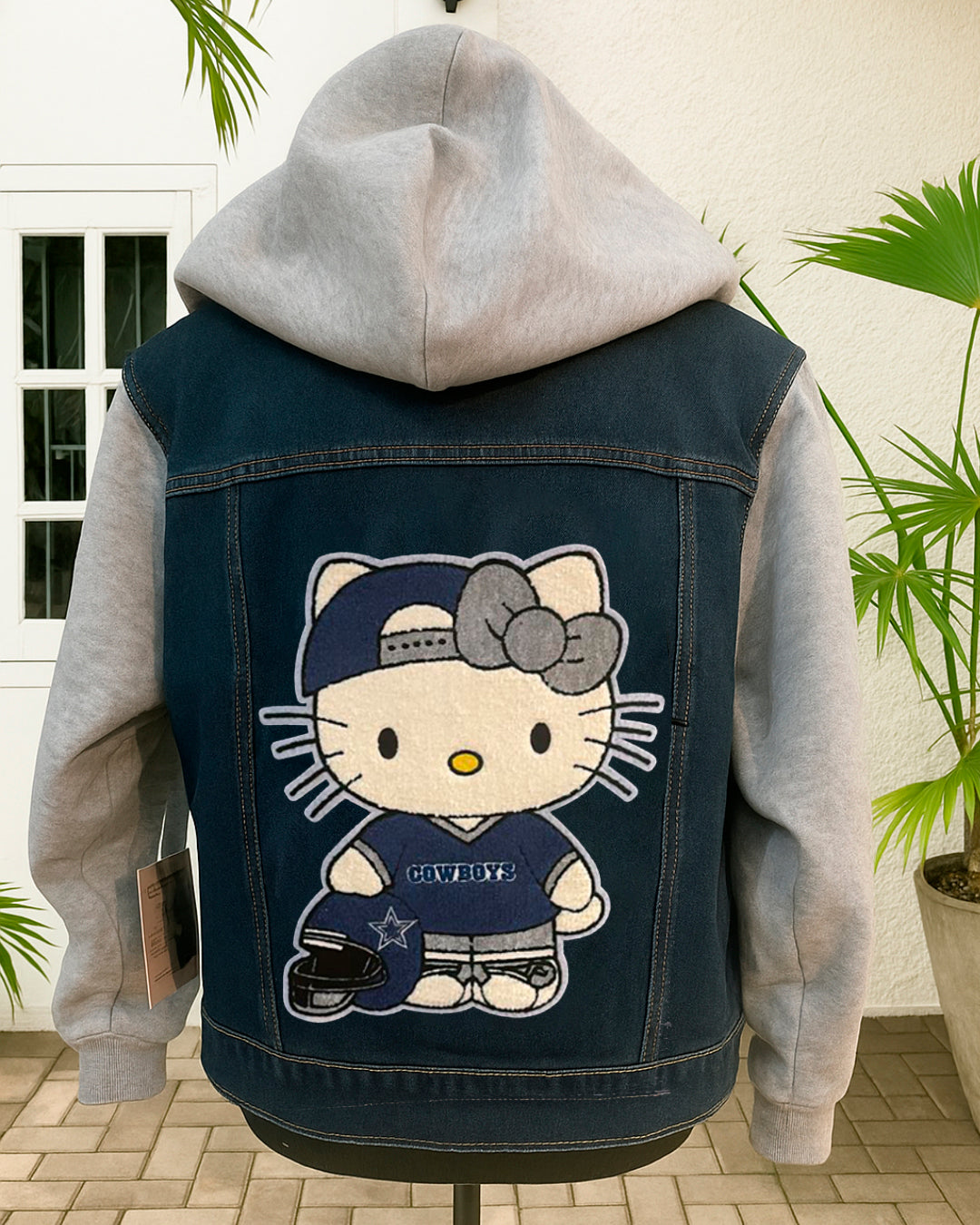 KITTY BLUE FOOTBALL DENIM JACKET