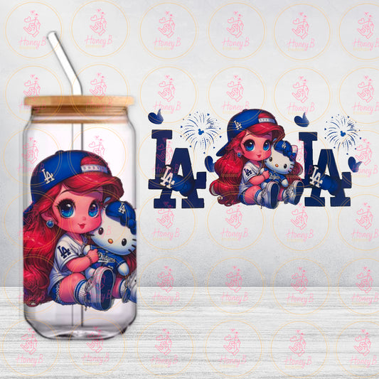 GIRL HK RED BASEBALL FAN UVDTF