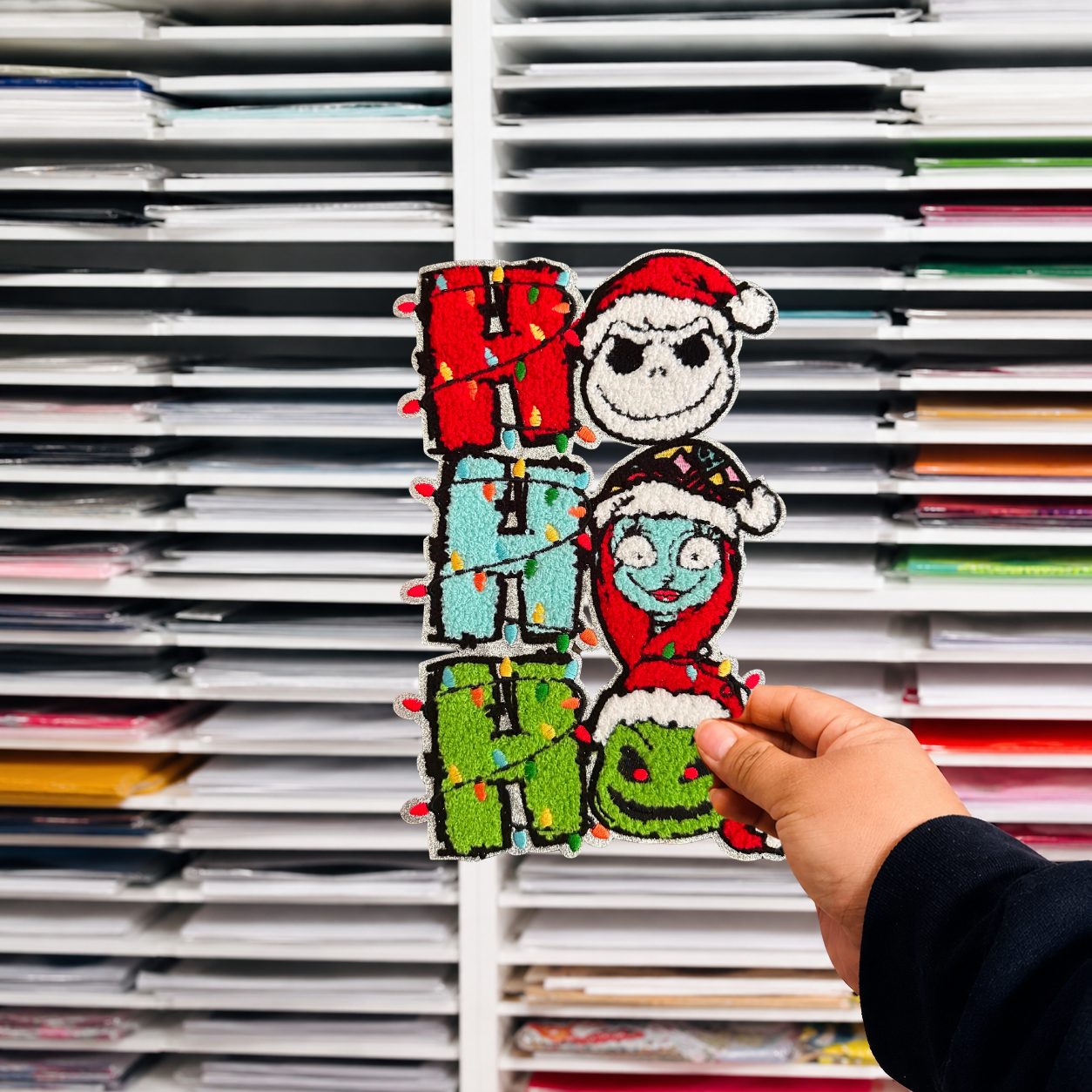 HO HO HO JK IRON ON PATCH
