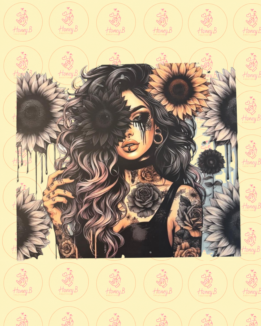 FLOWERS BLACK GIRL DTF