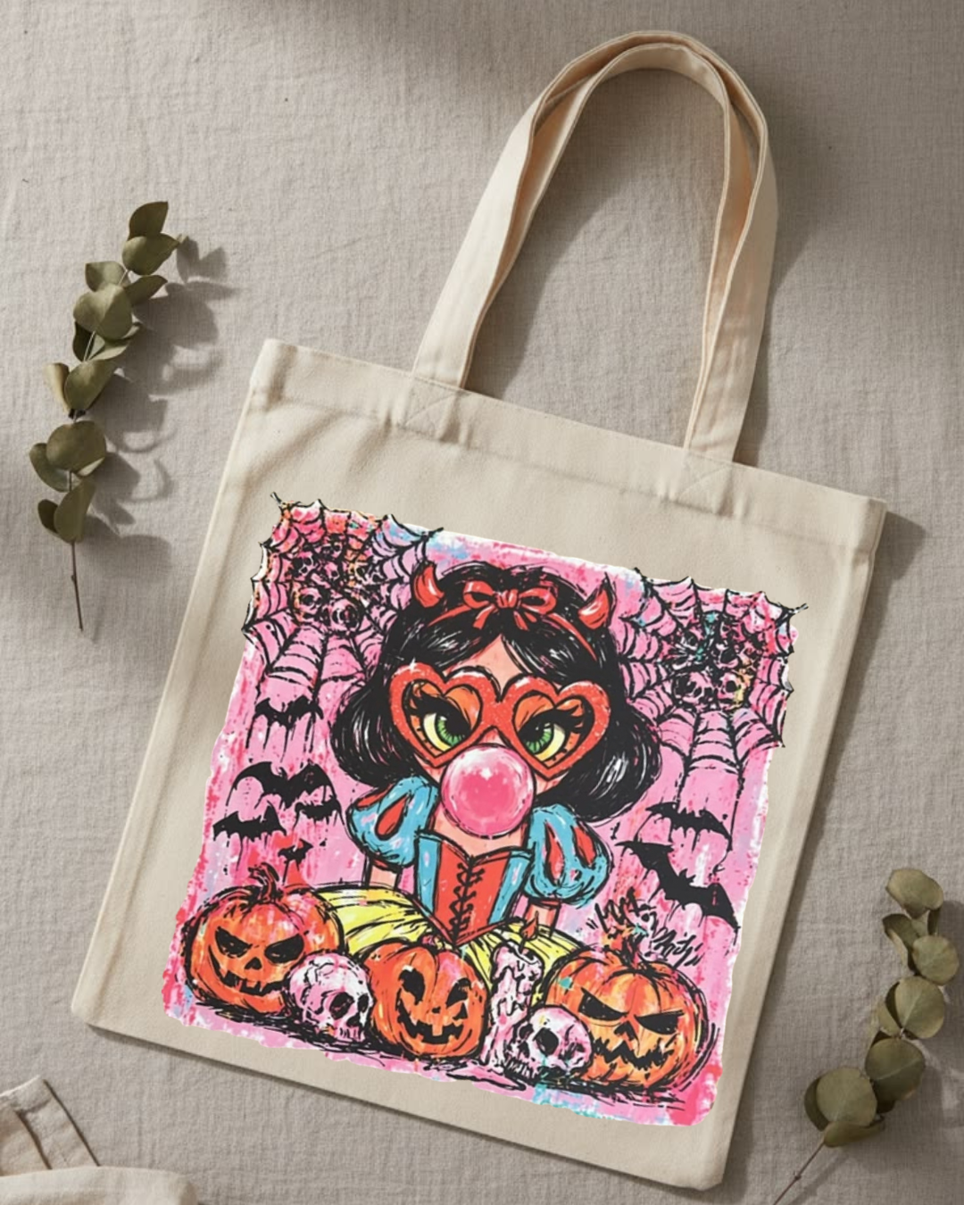 SPOOKY GIRL TOTE BAG
