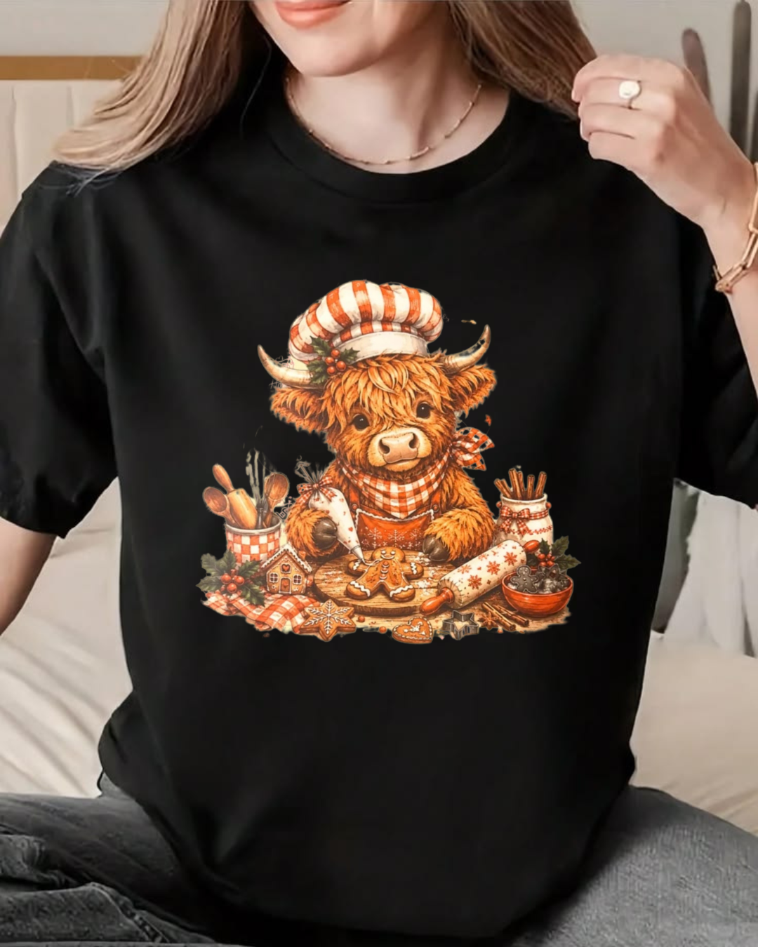 CHRISTMAS COW SHIRT