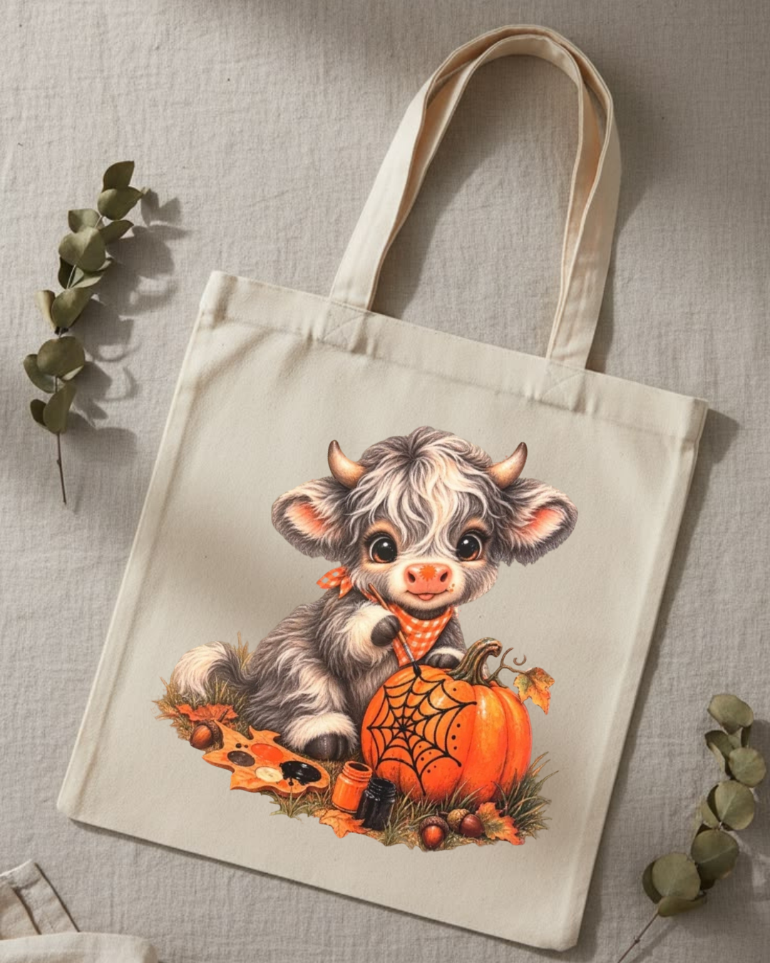 PUMPKIN COW TOTEBAG