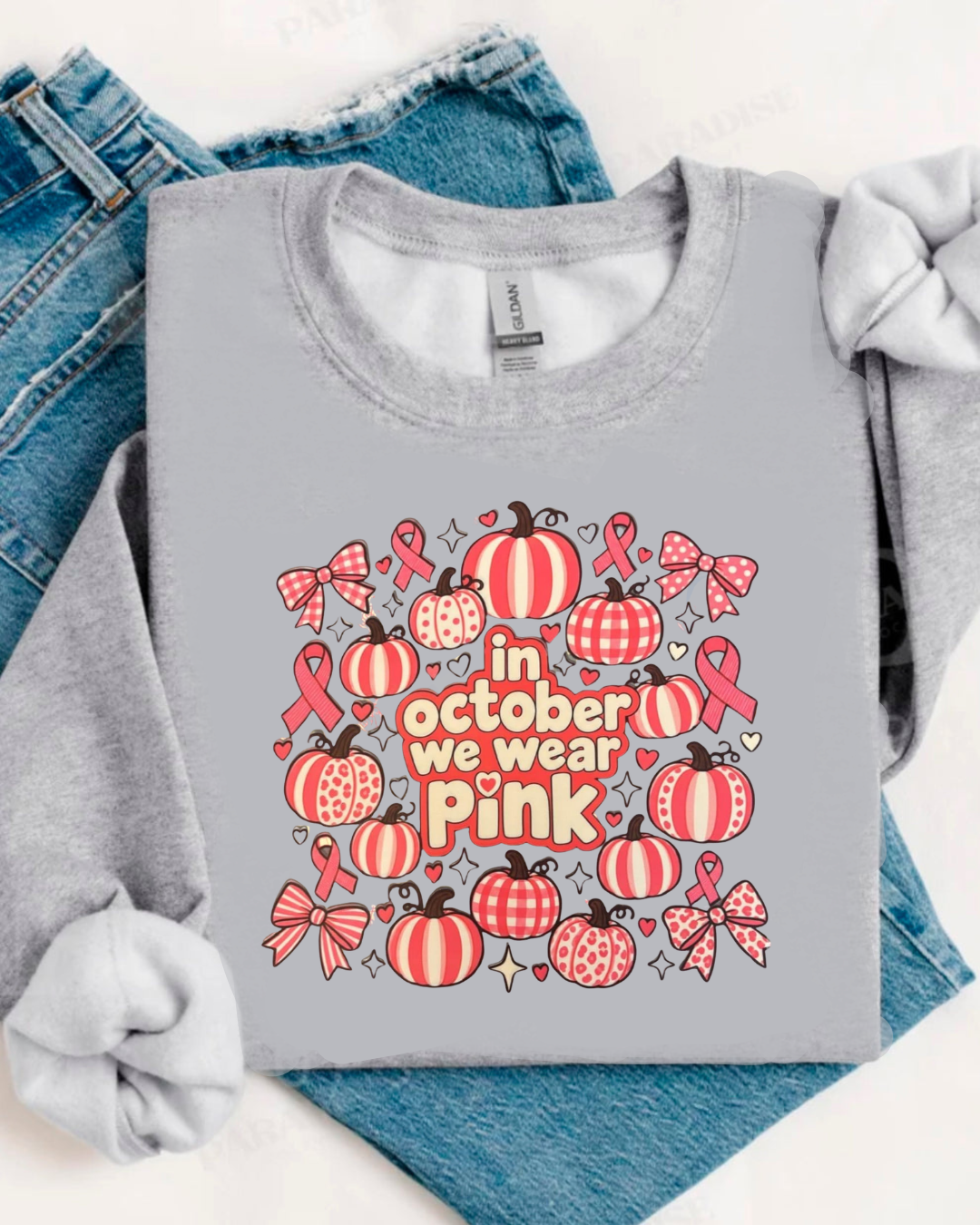OCTOBER WE WEAR PINK SWEATER