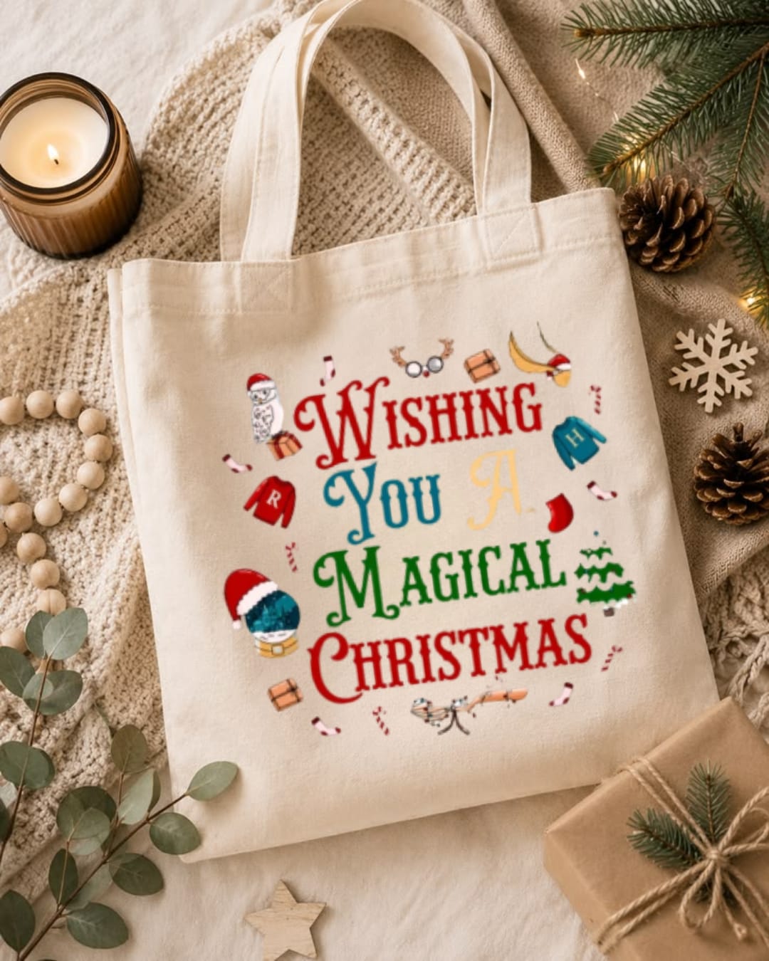 MAGICAL CHRISTMAS TOTEBAG