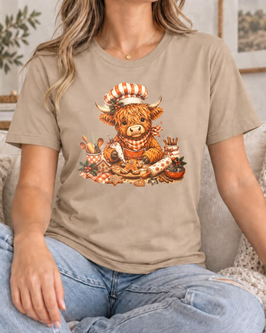 CHRISTMAS COW SHIRT