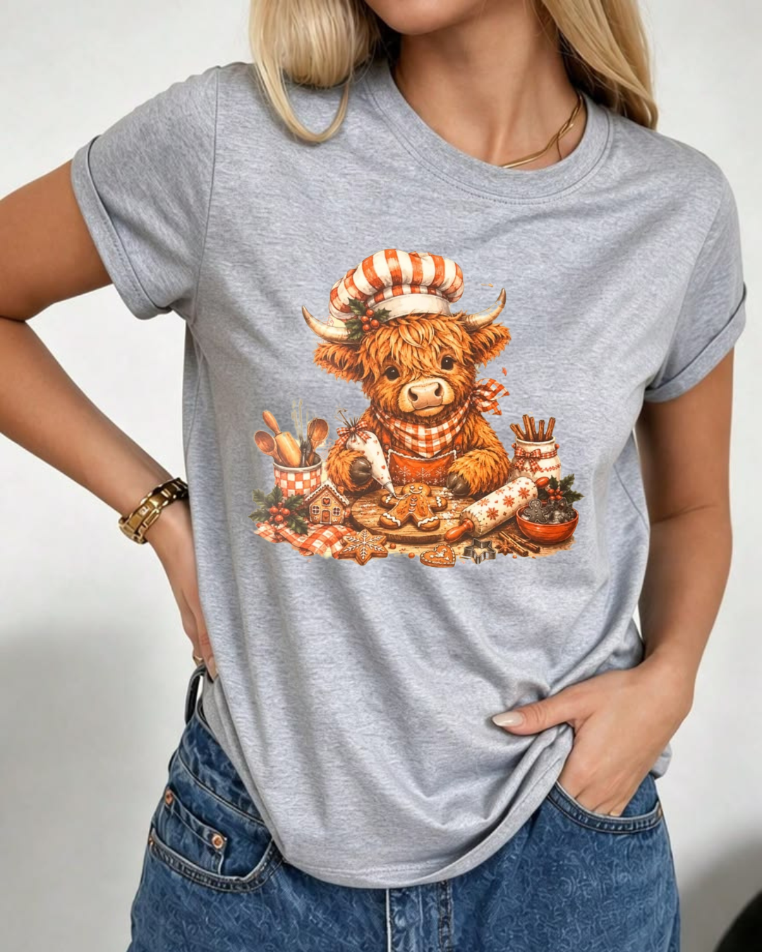 CHRISTMAS COW SHIRT