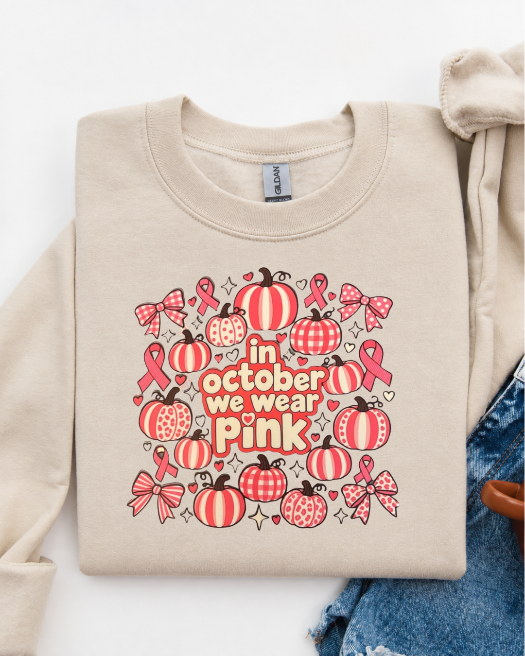 OCTOBER WE WEAR PINK SWEATER